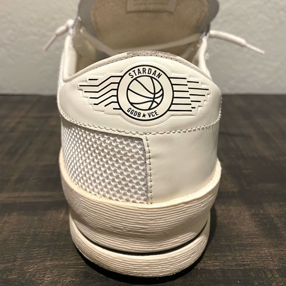 Men’s Golden Goose Stardan in White Mesh with Black Star Size 42 (9 US) - Picture 5 of 15